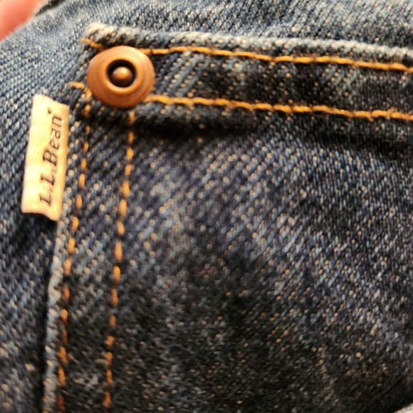 L.L. Bean Flannel Lined 38x30 Relaxed Fit Jeans Super Heavy Duty Denim VTG 1990s - Picture 9 of 10